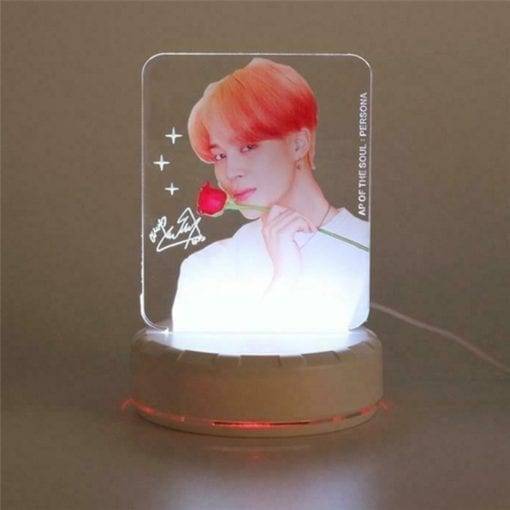 BTS Idol Photo Colorful LED Night Lights Accessories PhotoCard Plaque & Figure cb5feb1b7314637725a2e7: A|B|C|D|E|F|G