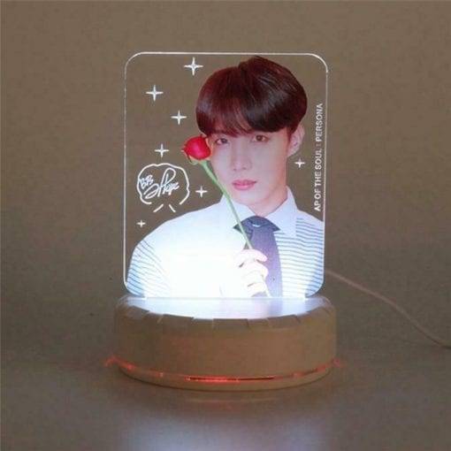 BTS Idol Photo Colorful LED Night Lights Accessories PhotoCard Plaque & Figure cb5feb1b7314637725a2e7: A|B|C|D|E|F|G