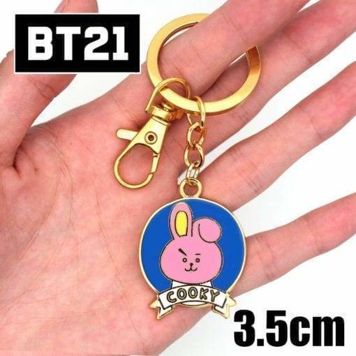 BT21 Metal Pendant Keychain Accessories BT21 Key Chain cb5feb1b7314637725a2e7: CHIMMY|COOKY-1|COOKY-2|KOYA