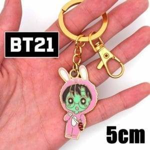 BT21 Metal Pendant Keychain Accessories BT21 Key Chain cb5feb1b7314637725a2e7: CHIMMY|COOKY-1|COOKY-2|KOYA 