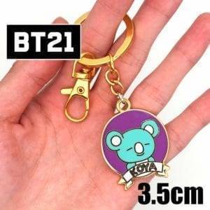 BT21 Metal Pendant Keychain Accessories BT21 Key Chain cb5feb1b7314637725a2e7: CHIMMY|COOKY-1|COOKY-2|KOYA 