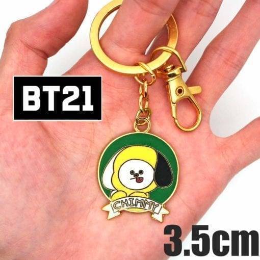 BT21 Metal Pendant Keychain Accessories BT21 Key Chain cb5feb1b7314637725a2e7: CHIMMY|COOKY-1|COOKY-2|KOYA