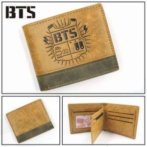 BTS BT21 Brown Wallet Accessories Handbags & Wallets cb5feb1b7314637725a2e7: A|B 