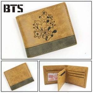 BTS BT21 Brown Wallet Accessories Handbags & Wallets cb5feb1b7314637725a2e7: A|B 