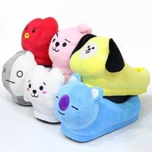 BT21 Plush Stuffed Slippers BT21 Other Accessories Plush Merch Plushies cb5feb1b7314637725a2e7: ARMY VAN|J-HOPE MANG HORSE|JIMIN CHIMMY DOG|JIN RJ SHEEP|JUNGKOOK COOKY|RM KOYA KOALA|SUGA SHOOKY 