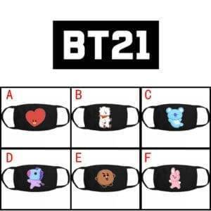 BT21 Black Face Mask Accessories BT21 Mask Masks cb5feb1b7314637725a2e7: A|B|C|D|E|F|G|H|I|J|K|L|M|N|O|P|Q|R|S|T 