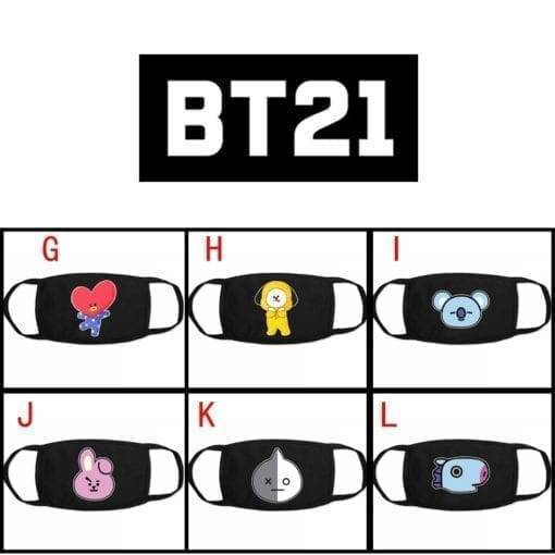 BT21 Black Face Mask Accessories BT21 Mask Masks cb5feb1b7314637725a2e7: A|B|C|D|E|F|G|H|I|J|K|L|M|N|O|P|Q|R|S|T