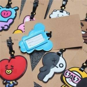 BT21 Baggage Boarding Tags Accessories BT21 Other Accessories cb5feb1b7314637725a2e7: CHIMMY|COOKY|KOYA|MANG 