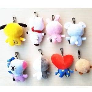 BT21 BTS Pendants Doll Keychain Accessories BT21 Key Chain cb5feb1b7314637725a2e7: CHIMMY|COOKY|KOYA|MANG|RJ|SHOOKY|TATA|VAN 