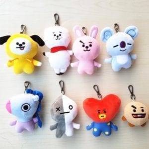 BT21 BTS Pendants Doll Keychain Accessories BT21 Key Chain cb5feb1b7314637725a2e7: CHIMMY|COOKY|KOYA|MANG|RJ|SHOOKY|TATA|VAN 