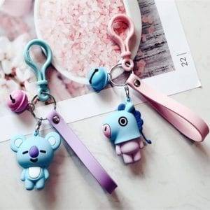 1pc KPOP BTS BT21 Cartoon Keychain Key Holder Chain Bag Pendant Accessories Keyring Jewelry YLM9514 BT21 Key Chain cb5feb1b7314637725a2e7: Cookies|Gog|Heart|Horse|Koala|Rabbit|Sheep|VAN 