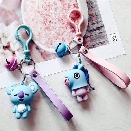 1pc KPOP BTS BT21 Cartoon Keychain Key Holder Chain Bag Pendant Accessories Keyring Jewelry YLM9514 BT21 Key Chain cb5feb1b7314637725a2e7: Cookies|Gog|Heart|Horse|Koala|Rabbit|Sheep|VAN