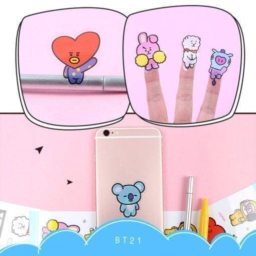 New Hot BT21 Stickers BT21 Stickers cb5feb1b7314637725a2e7: A|B|BT21|BTS-2|C|D|E|F|G|H|JUNG KOOK-2|TKDC5C86-7V-2