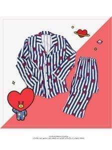 BTS Bangtan Boys cartoon version V Suga Same Harajuku Pajamas BT21 Pajamas & Sleepwear cb5feb1b7314637725a2e7: Jimin-blue|Jung kook-pink|V-navy 