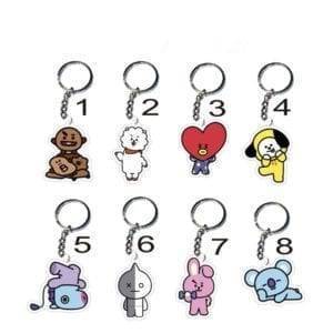 BT21 Key Chain Love Yourself Acrylic BT21 Key Chain cb5feb1b7314637725a2e7: 1|2|3|4|5|6|7|8 