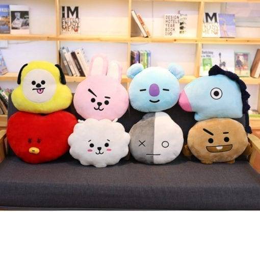 BT21 Pillow Plush Toy Cushions-30*40cm BT21 Cushions Plush Merch Plushies cb5feb1b7314637725a2e7: gray|Lake Blue|white|Blue|Brown|Pink|Red|Yellow