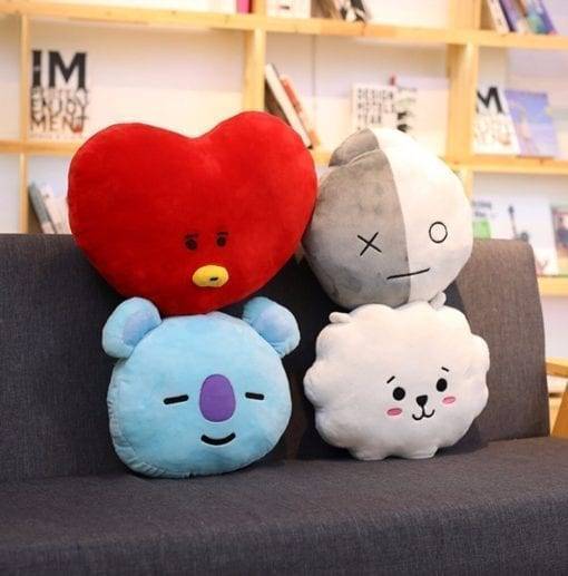 BT21 Pillow Plush Toy Cushions-30*40cm BT21 Cushions Plush Merch Plushies cb5feb1b7314637725a2e7: gray|Lake Blue|white|Blue|Brown|Pink|Red|Yellow