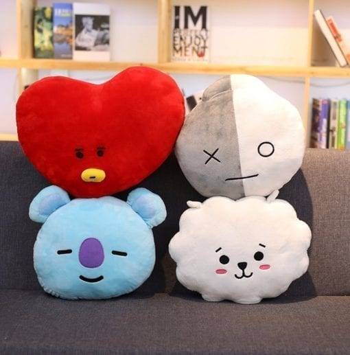 BT21 Pillow Plush Toy Cushions-30*40cm BT21 Cushions Plush Merch Plushies cb5feb1b7314637725a2e7: gray|Lake Blue|white|Blue|Brown|Pink|Red|Yellow