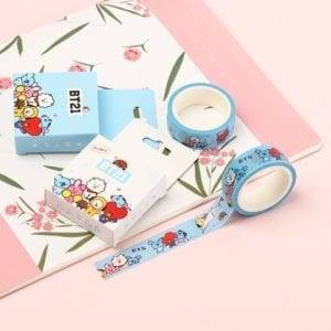 BT21 Cute Washi Paper Tape Accessories BT21 Other Accessories Stationery Sticker Stickers cb5feb1b7314637725a2e7: 01|02 