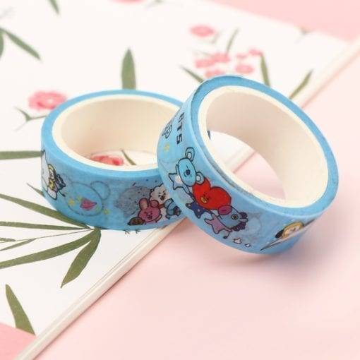 BT21 Cute Washi Paper Tape Accessories BT21 Other Accessories Stationery Sticker Stickers cb5feb1b7314637725a2e7: 01|02