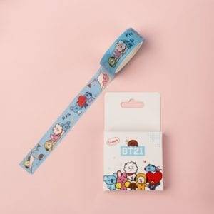 BT21 Cute Washi Paper Tape Accessories BT21 Other Accessories Stationery Sticker Stickers cb5feb1b7314637725a2e7: 01|02 