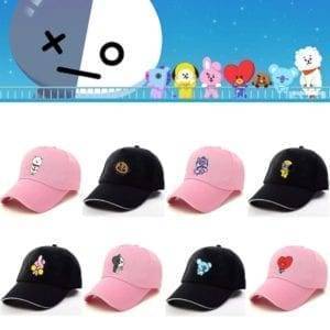 BT21 Baseball Hat Peaked Cap BT21 Caps cb5feb1b7314637725a2e7: JHOPE black|JHOPE pink|jhope white|JIMIN black|JIMIN pink|jimin white|JIN black|JIN pink|jin white|JUNGKOOK black|JUNGKOOK pink|jungkook white|RAP MONSTER black|RAP MONSTER pink|rap monster white|SUGA black|SUGA pink|suga white 