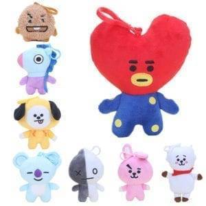 BT21 Plush Pendants Dolls BT21 Plush Merch Plushies cb5feb1b7314637725a2e7: CHIMMY|COOKY|KOYA|MANG|RJ|SHOOKY|TATA|VAN 