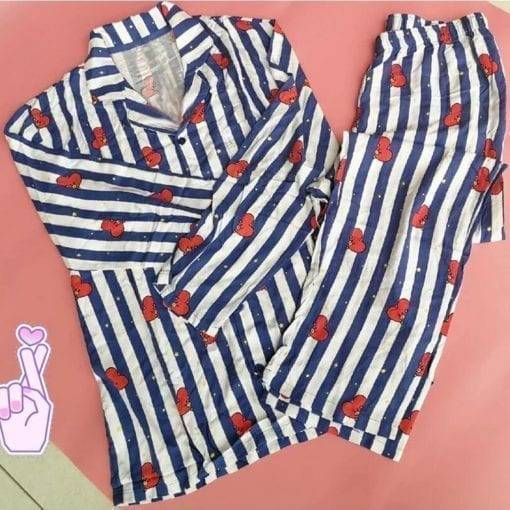 BT21 Cotton Pajama Set BT21 Pajamas & Sleepwear cb5feb1b7314637725a2e7: CHIMMY|COOKY|KOYA|MANG|RJ|SHOOKY|TATA|VAN