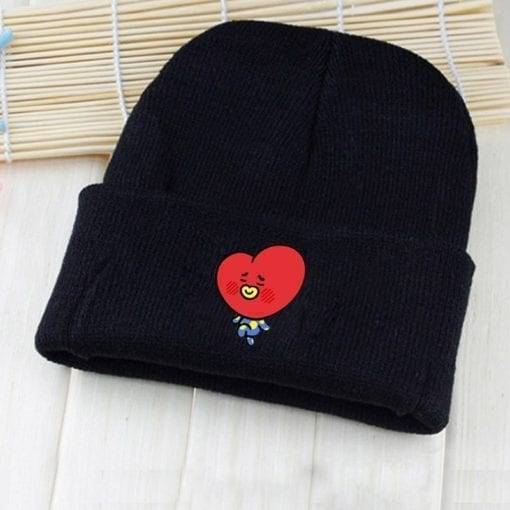 BTS BT21 Beanie Hip Hop Cute Knitted Cap Caps cb5feb1b7314637725a2e7: CHIMMY|COOKY|KOYA|MANG|RJ|SHOOKY|TATA|VAN