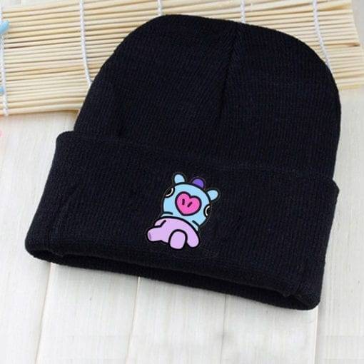 BTS BT21 Beanie Hip Hop Cute Knitted Cap Caps cb5feb1b7314637725a2e7: CHIMMY|COOKY|KOYA|MANG|RJ|SHOOKY|TATA|VAN