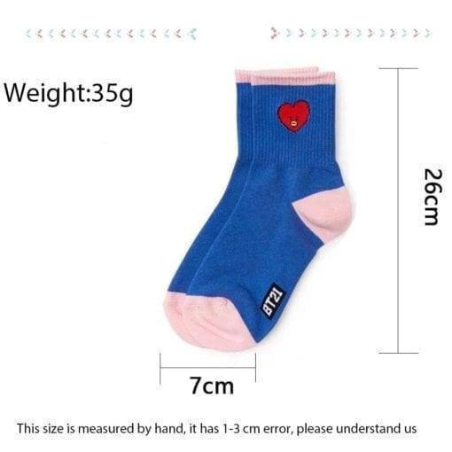 BT21 Comfortable Cotton Socks Accessories BT21 Socks cb5feb1b7314637725a2e7: BT21|CHIMMY|COOKY|KOYA|MANG|RJ|SHOOKY|TATA