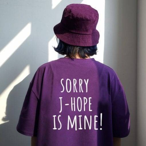 BTS – Sorry J Hope Is Mine T-Shirt T-Shirts cb5feb1b7314637725a2e7: J HOPE|Jin|RM|Suga|V|JIMIN|Jung Kook