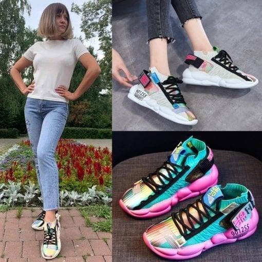 Breathable Chunky Sneakers for Girls – Summer 2020 Sneakers & Shoes cb5feb1b7314637725a2e7: Beige|Green