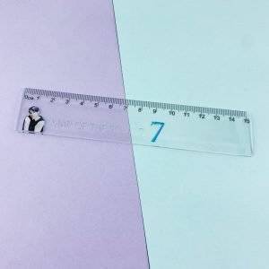 BTS MAP OF THE SOUL 7 Transparent Ruler- 8pieces Accessories Pen Stationery  