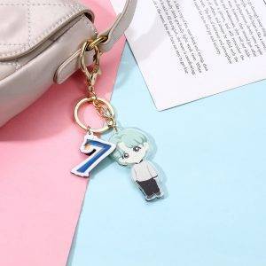 BTS Map Of The Soul 7 Cartoon Key Chain BTS MAP OF THE SOUL 7 Key Chain Color: RM|J-HOPE|JIMIN|JIN|SUGA|JK|V 