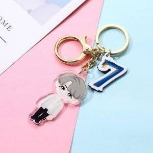 BTS Map Of The Soul 7 Cartoon Key Chain BTS MAP OF THE SOUL 7 Key Chain Color: RM|J-HOPE|JIMIN|JIN|SUGA|JK|V 