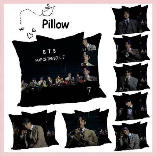 BTS Map Of The Soul 7 Cushion Covers BTS MAP OF THE SOUL 7 For Bedroom Color: BT01|JHOPE01|JIMIN01|JIN01|JUNGKOOK01|RM01|SUGA01|V01|BT02|JHOPE02|JIMIN02|JIN02|JUNGKOOK02|RM02|SUGA02|V02