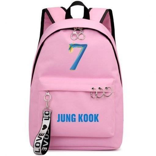 BTS Map Of The Soul 7 – Ring Backpack Backpack BTS MAP OF THE SOUL 7 Color: Black MAP7|Black|Black JHOPE|Black JIMIN|Black JIN|Black JUNGKOOK|Black RM|Black SUGA|Black V|Pink MAP7|Pink|Pink JHOPE|Pink JIMIN|Pink JIN|Pink JUNGKOOK|Pink RM|Pink SUGA|Pink V