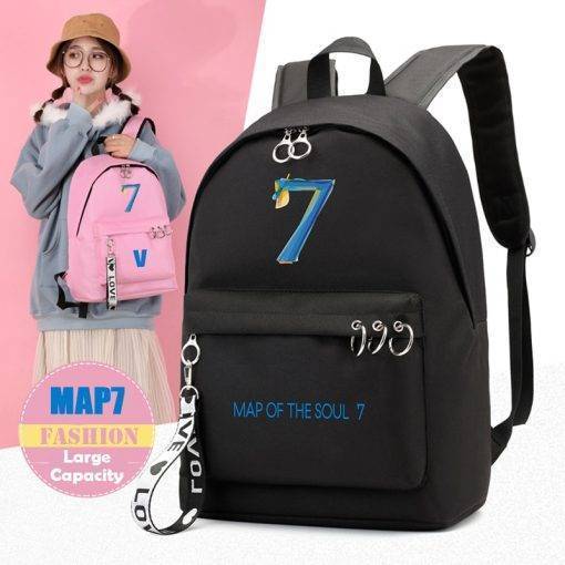 BTS Map Of The Soul 7 – Ring Backpack Backpack BTS MAP OF THE SOUL 7 Color: Black MAP7|Black|Black JHOPE|Black JIMIN|Black JIN|Black JUNGKOOK|Black RM|Black SUGA|Black V|Pink MAP7|Pink|Pink JHOPE|Pink JIMIN|Pink JIN|Pink JUNGKOOK|Pink RM|Pink SUGA|Pink V