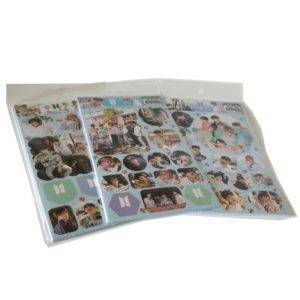 12pcs/lot Super Star Band Sticker Pack Sticker Stickers Color: 12 sheets 