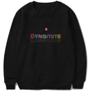 BTS Dynamite Disco Sweatshirts BTS Dynamite Merch Sweatshirts Color: A-Black|B-Black|A-White|B-White 