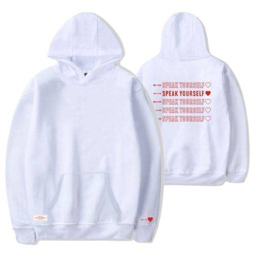 BTS Love Yourself THE FINAL Print Long Sleeve Hoodies Hoddies & Jackets Love Yourself 'Answer' Color: A Black|A White|B Black|B White|C Black|C White|G Black|G White|H Black|H White