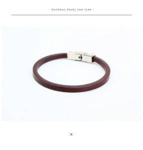 Bangtan Boys V Leather Couple Bracelet Bangtan Fashion Bracelets Metal Color:  