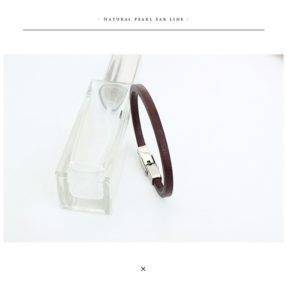 Bangtan Boys V Leather Couple Bracelet Bangtan Fashion Bracelets Metal Color:  