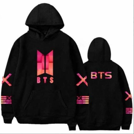 BTS Print Long Sleeve Hoodies Hoddies & Jackets Color: 1