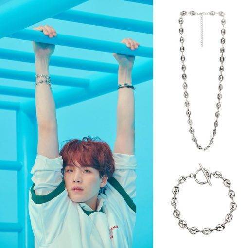 Bangtan Boys SUGA Bracelet Uncategorized Bangtan Fashion Bracelets Metal Color: Necklace