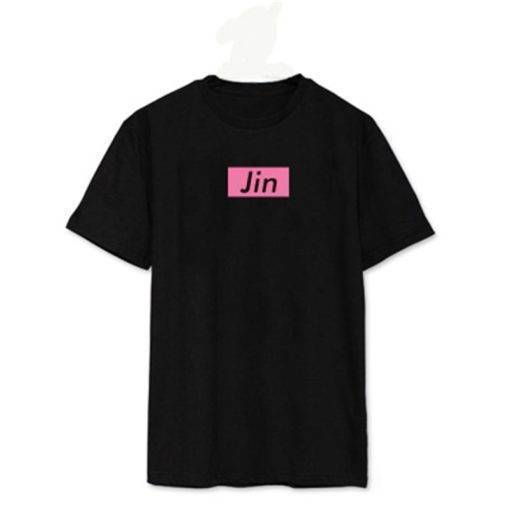 BTS Member Name T-shirts T-Shirts T-Shirts Color: JHOPE-Black|JHOPE-White|JIMIN-Black|JIMIN-White|JIN-Black|JIN-White|JUNGKOOK-Black|JUNGKOOK-White|RM-Black|RM-White|SUGA-Black|SUGA-White|V-Black|V-White