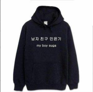 Bangtan Boys Logo Hoodies Hoddies & Jackets Color: my boy suga|logo 