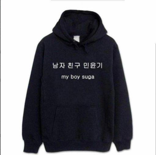 Bangtan Boys Logo Hoodies Hoddies & Jackets Color: my boy suga|logo