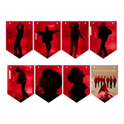 Dynamite Hanging Flags – Wall Decor Photo Cards with Rope BTS Dynamite Merch Photo Frame PhotoCard Color: A|C|B|D|E|F